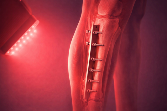 Can I use Red Light Therapy devices with a metal rod and screws in my leg